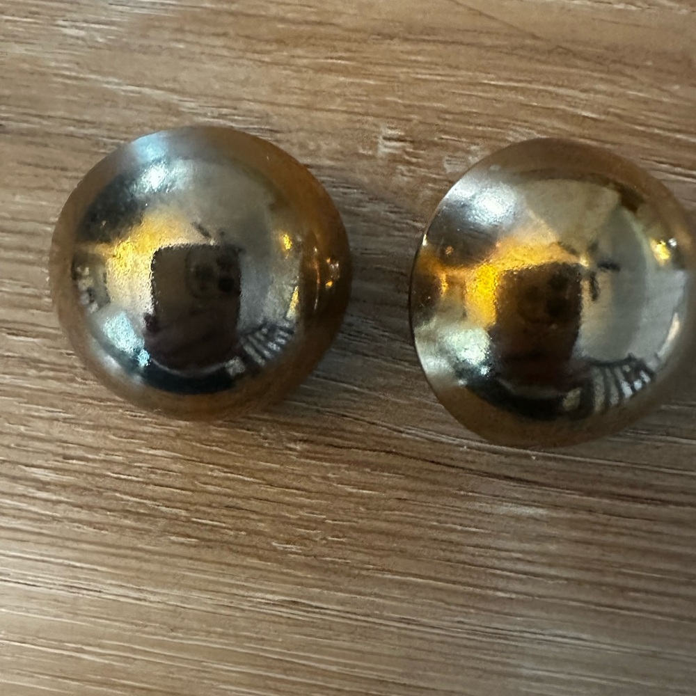 Vintage Dome Clip On Earrings